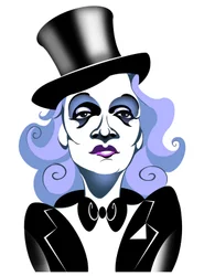Marlene Dietrich - karikatuur